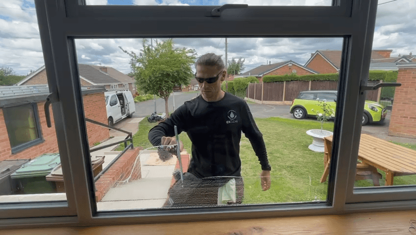 Traditional Window Cleaning in Action, from Ex-Clean