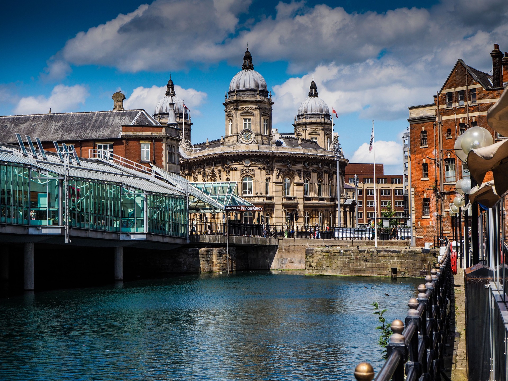 Hull City Skyline by the docks