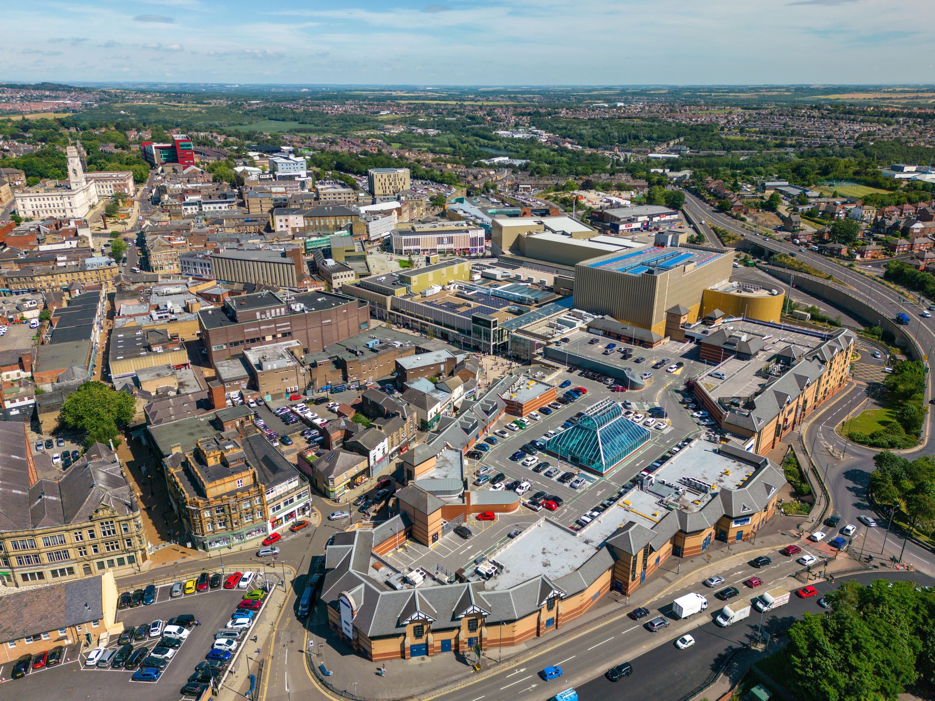 looking Barnsley town centre